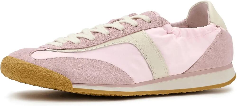 dolce vita Sariya Low Top Lace Up Sneaker Light Pink Nylon 9.5 NWT Elevated